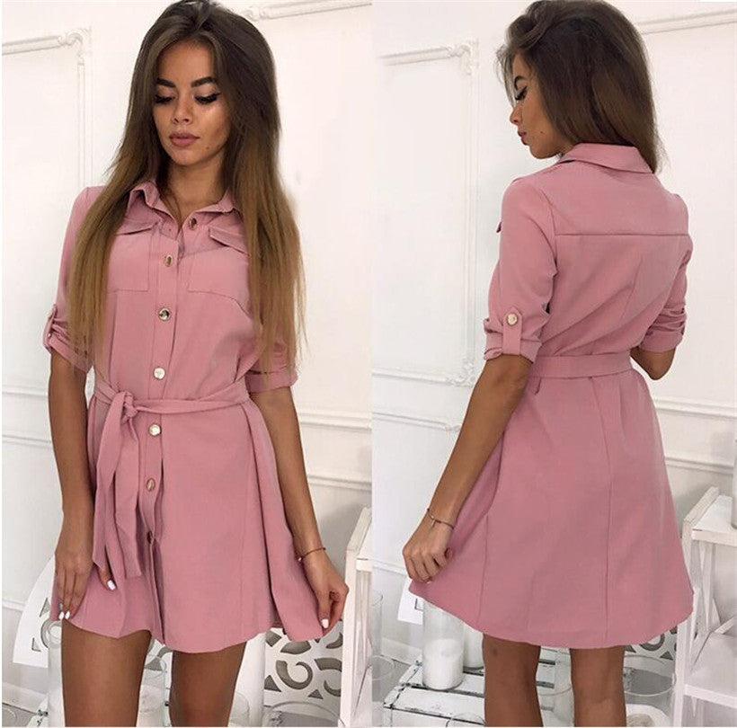Dresses - Πουκάμισο Φόρεμα - Γυναικεία μόδα σε εξαιρετικές τιμές! - Minx.gr🥇