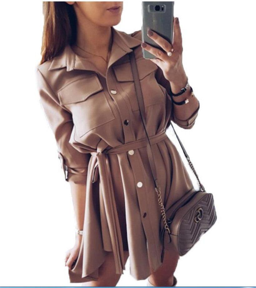 Dresses - Πουκάμισο Φόρεμα - Γυναικεία μόδα σε εξαιρετικές τιμές! - Minx.gr🥇